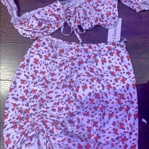 Brand new with tags skirt set from shein!